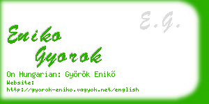eniko gyorok business card