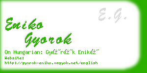 eniko gyorok business card